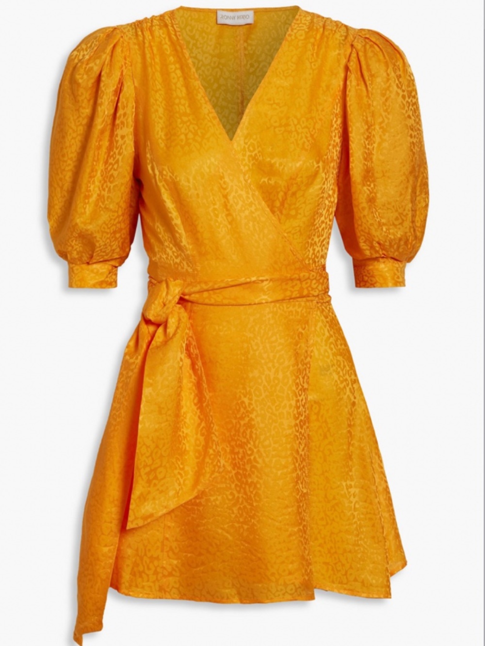 Ronny Kobo Anna Silk blend wrap mini dress
